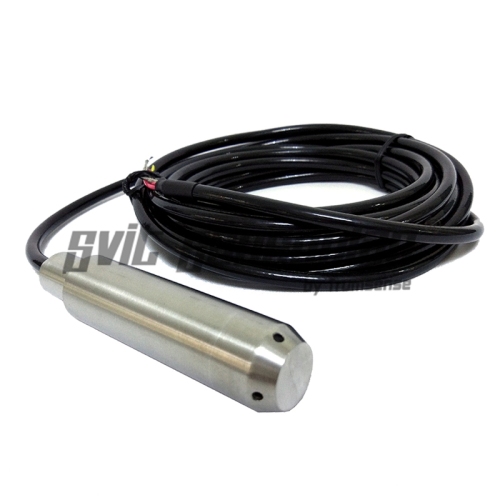 5 Meter Range Submersible Water Level Transducer Liquid Level Transducer Sensor RS485 Output 5V 10V or 24V DC Power 11M Cable