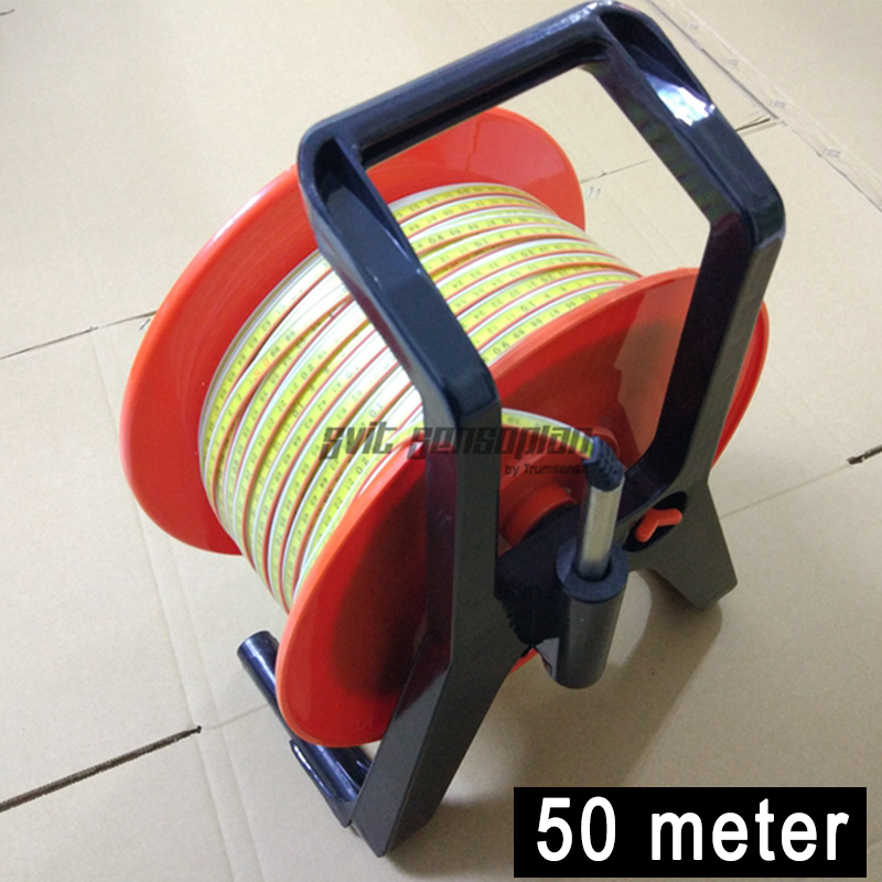 10th Generation 50m Portable Ruler Cable Water Level Meter For Deep Well Water Level Indicating
