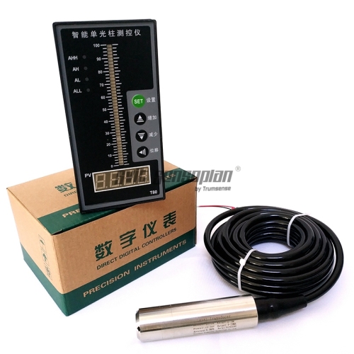 4 to 20 mA Single Beam Display Instrument With 5m Range Water Level Transmitter Direct Beam Light Display Water Level Transducer