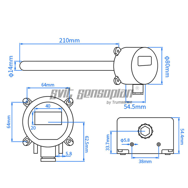 Pitot Tube Wind Speed Sensor Is Used In Scientific Research, Production, Teaching, Environmental Protection And Clean Room, Mine Ventilation And Energy Management Departments.