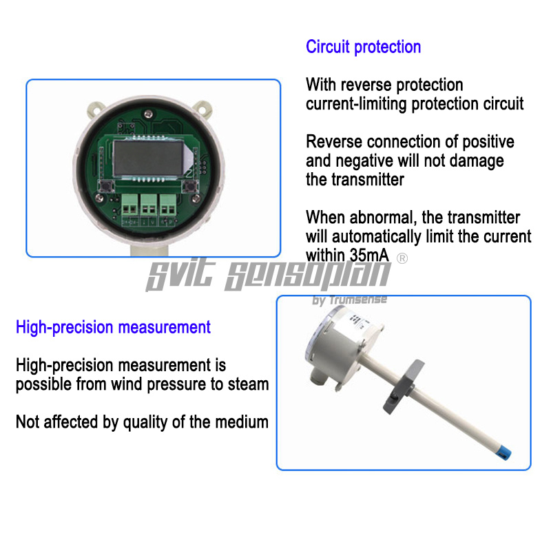 Pitot Tube Wind Speed Sensor Is Used In Scientific Research, Production, Teaching, Environmental Protection And Clean Room, Mine Ventilation And Energy Management Departments.