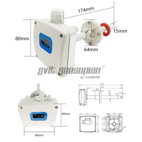 Pipeline Wind Speed Sensors Are Used In Hvac Heating, Ventilation, Flue Gas Processing Pipelines, As Well As Operating Rooms, Biological Laboratories, Electronic Medical Environments And Other Fields For Measuring Micro-wind Speed.