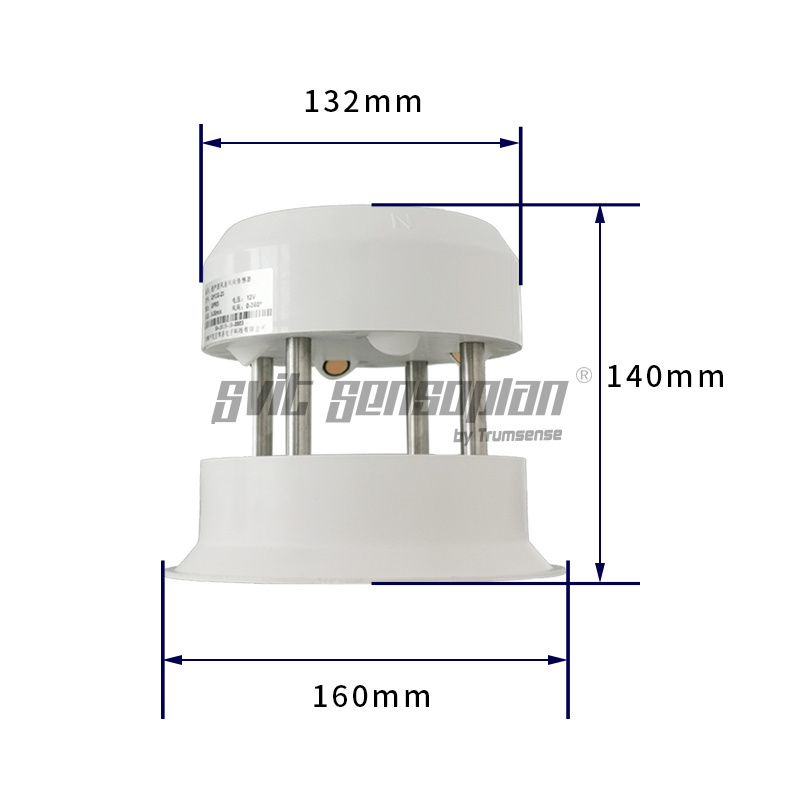 Trumsense Ultrasonic Wind Speed And Direction Sensor Wind Speed And Direction Meter Weather Station Ultrasonic to Measure Wind Speed ,Direction,Air Temperature,Humidity, And Illumination