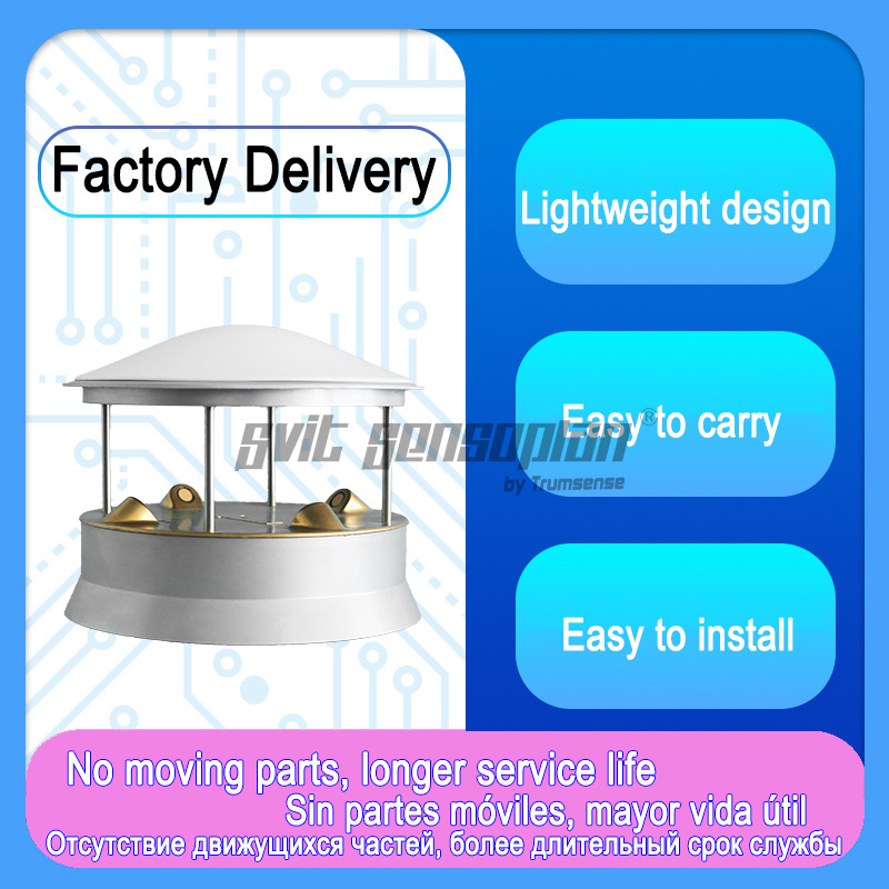 Trumsense Ultrasonic Wind Speed And Wind Direction Sensor Integrated High-precision Environment Monitoring Wind Speed And Direction Instrument