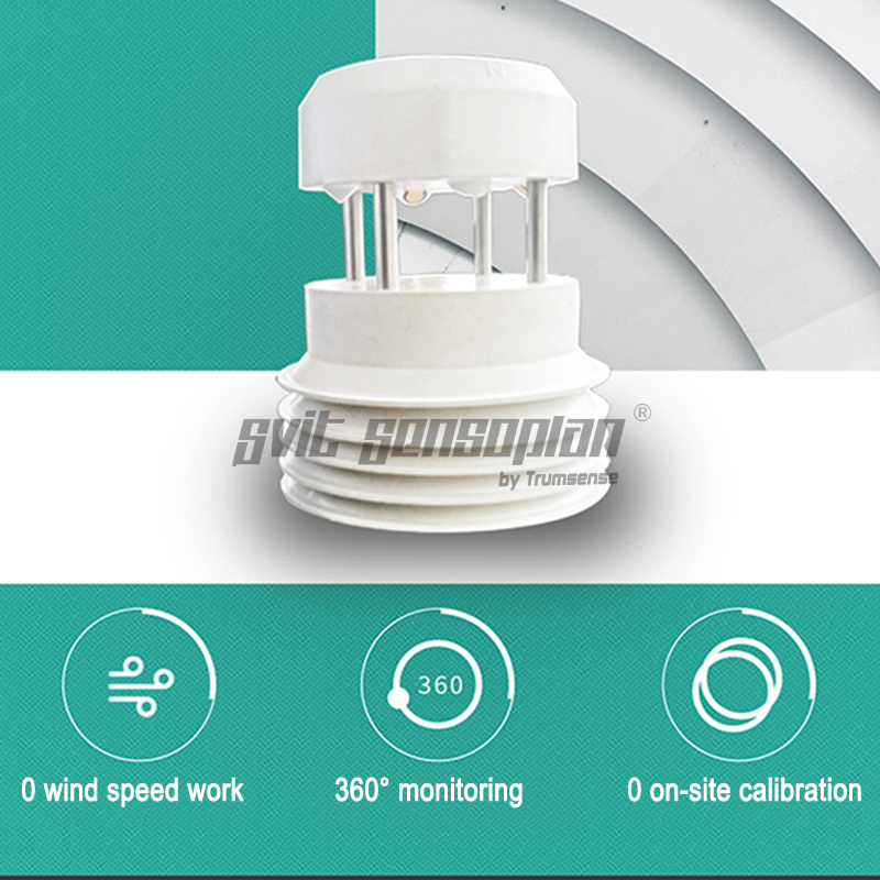 Trumsense Ultrasonic Wind Speed And Direction Sensor Wind Speed And Direction Meter Weather Station Ultrasonic to Measure Wind Speed ,Direction,Air Temperature,Humidity, And Illumination