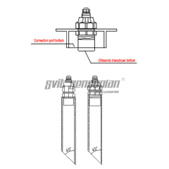 Split Type Ultrasonic Liquid Level Difference Gauge Ultrasonic Water Level Difference Sensor Used for Sewage Treatment Plant Trumsense Brand