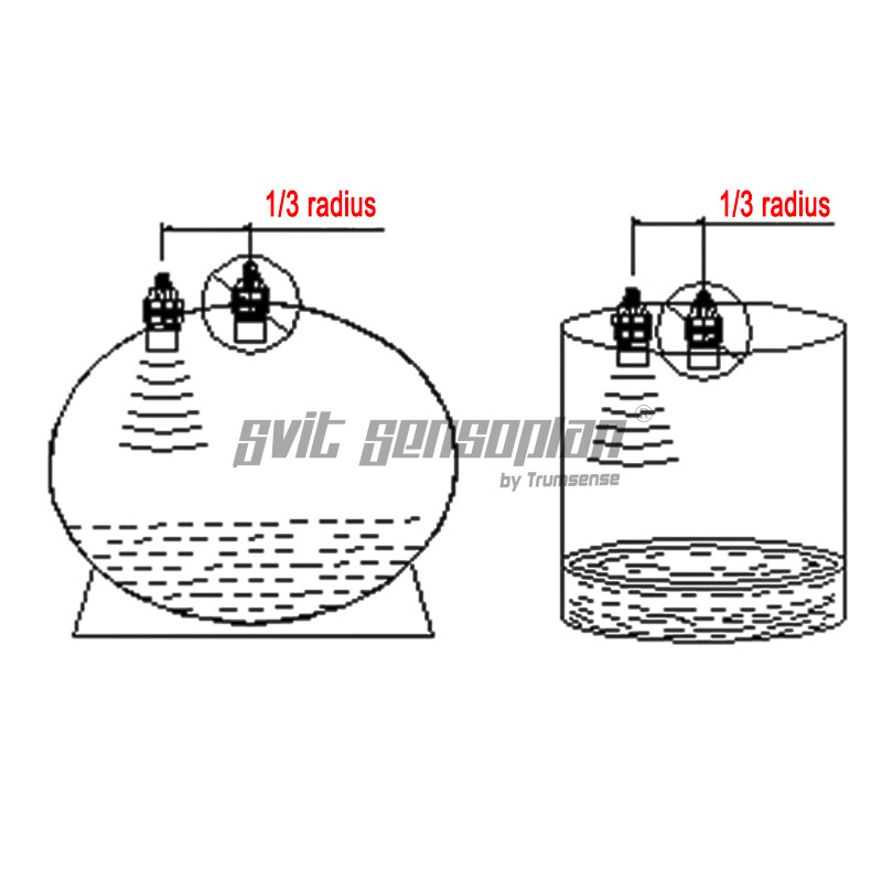 Trumsense Ultrasonic Liquid Level Difference Gauge Sewage River Water Seawater Level Gauge High And Low Level Ultrasonic Differential Sensor