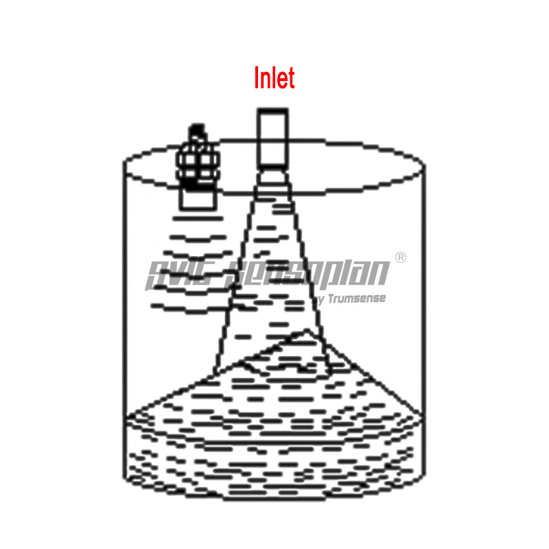Trumsense Ultrasonic Liquid Level Difference Gauge Sewage River Water Seawater Level Gauge High And Low Level Ultrasonic Differential Sensor