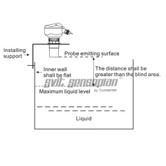 Integrated Ultrasonic Liquid Level Sensor Water Level Meter Materail Height Monitor For Chemical Tank Wastewater Pool Sewage Filtration Dosing Tank