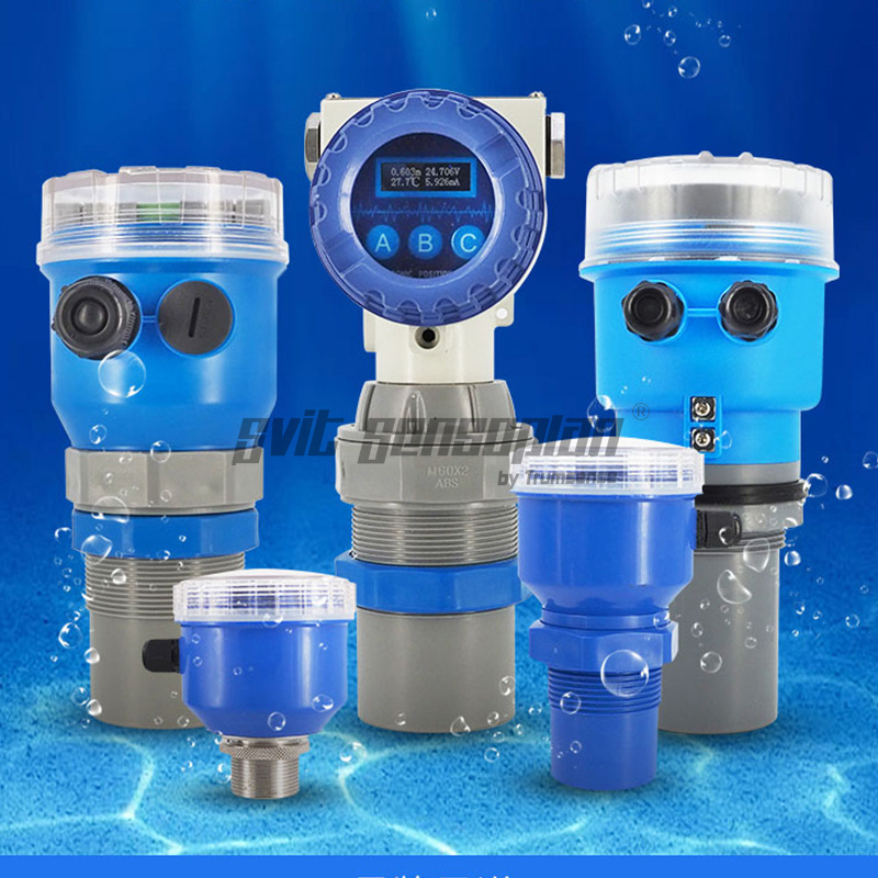 Trumsense 0.3% Precision Ultrasonic Sensor To Measure Liquid Level Water Depth Sewage Level Material Height 1 To 20m Range 4 To 20ma Or Rs485 Output