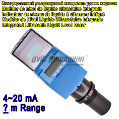 Square Head 0 To 10 Meter Ultrasonic Liquid Level Meter Ultrasound Material Quantity Sensor 1% Precision 4 To 20ma Output Used For Sewage Treatment Stations Agricultural Water Use Environmental Monitoring Hydrological Monitoring