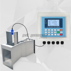 Trumsense IP65 Ultrasonic Open Channel Flow Meter Provides Instantaneous And Cumulative Flow Values ​​probes Can Work For Long Periods Of Time In Wastewater Quality Comes With A Small Printer