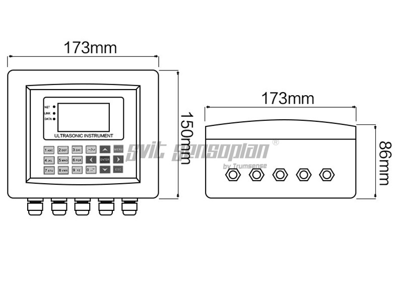 Ультразвуковой расходомер открытого канала Trumsense с функцией записи показаний в основном используется в каналах орошения сельскохозяйственных угодий, канализационных стоках предприятий, очистных сооружениях, гидроэлектростанциях, для мониторинга эколог