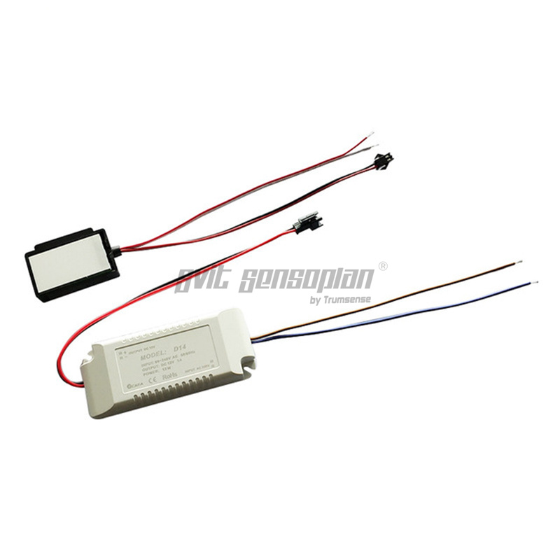 Trumsense K3013CA Touch Switch DC 12V for LED Dimming Mirror of Sitting Room Bathroom KTV Homestay Makeup Room with Adapter