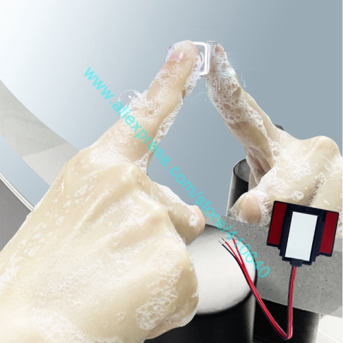 Trumsense K3013CA Touch Switch DC 12V for LED Dimming Mirror of Sitting Room Bathroom KTV Homestay Makeup Room with Adapter