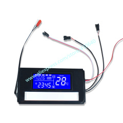 Trumsense K3015CAL Touch Switch Panel With LED On Off Time Temperature Date RadioUsed for LED Light Mirror of Bathroom,Washroom,Bedroom, Bar,Hotel,Beauty Salon,Coffee Shop,Sitting Room,KTV,Homestay,Makeup Room