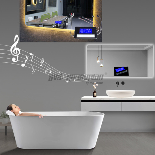 Trumsense K3015CAH Led Mirror Time Temperature Display Smart Mirror Radio Bluetooth Play Touch Display
