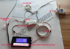 Trumsense K3014af Light Mirror Touch Switch With Anti-fog Control Led Mirror Clock Time Date Touch Display