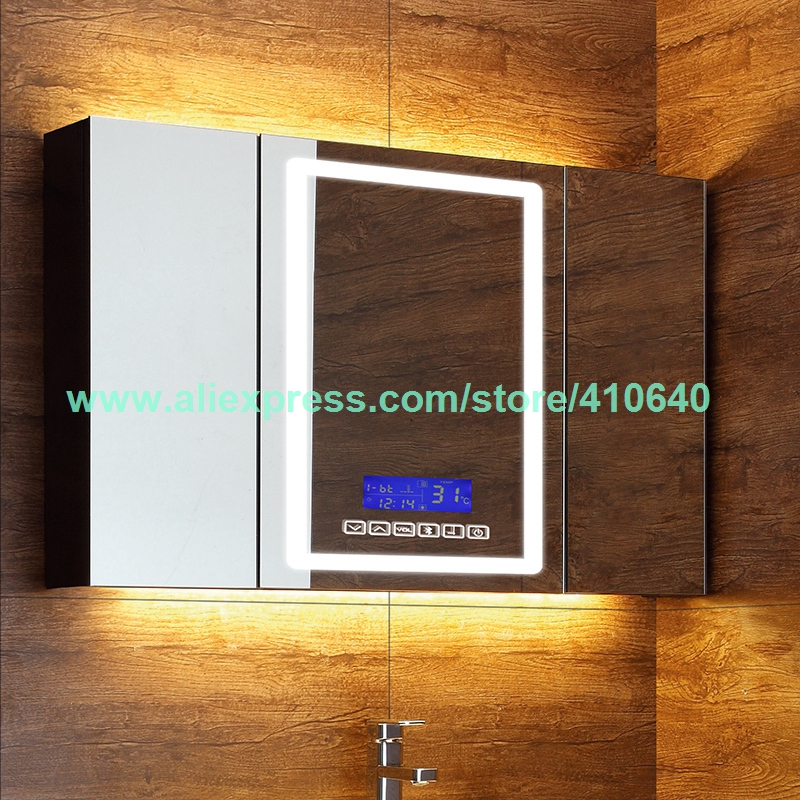 Trumsense K3015CAL Touch Switch Panel With LED On Off Time Temperature Date RadioUsed for LED Light Mirror of Bathroom,Washroom,Bedroom, Bar,Hotel,Beauty Salon,Coffee Shop,Sitting Room,KTV,Homestay,Makeup Room