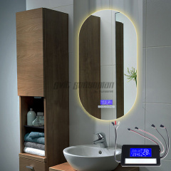 Trumsense K3015CAH Led Mirror Time Temperature Display Smart Mirror Radio Bluetooth Play Touch Display