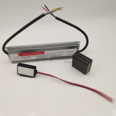 Trumsense STT100ABW Max 100w Loading Power Touch Switch for LED Mirror with Current Amplifier and IP68 AC 220V to DC 12V Adapter