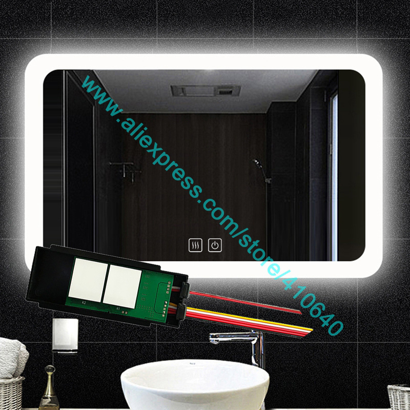 Trumsense WS08F2 Series Two Way Touch Switch Led Brightness And Color Temperature Adjusting Switch Defogging Touch Switch