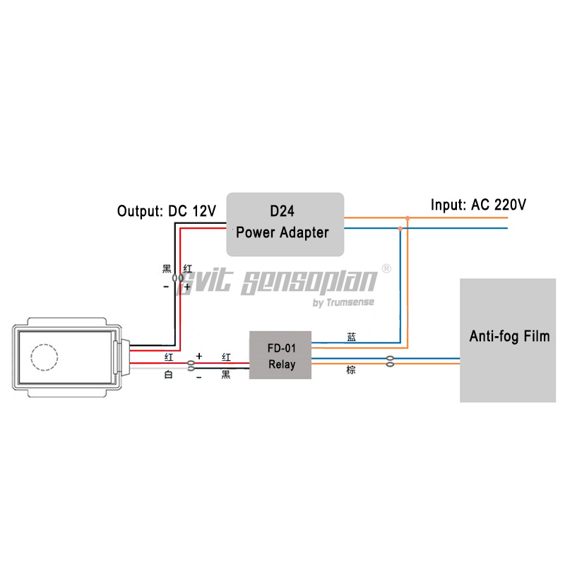 DC 12V Anti-Fog Relay for Lamp Mirror Mist Removing Film Controller Mini Relay for Mirror Defogging Film on off Controller