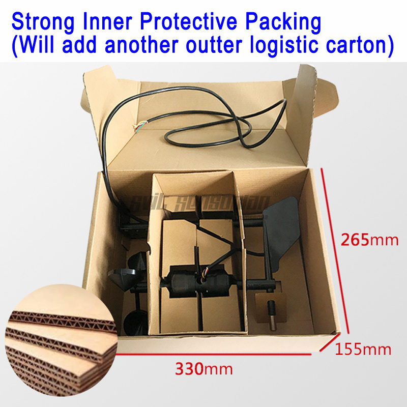 Trumsense STTWSWDI5420S 4 to 20mA Current Output Integrated S Shape Wind Speed And Direction Sensor DC 5V Power Supply Used for School Factory Construction Site or Research