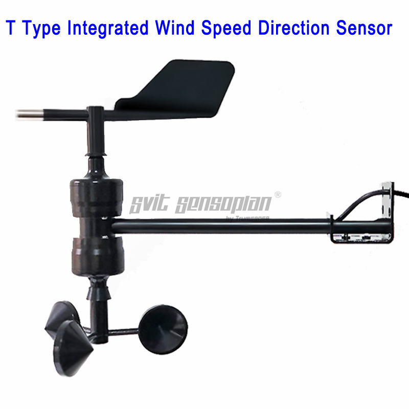 Trumsense STTWSWDI930232T Wind Speed and Direction Sensor Integrated Design 9-30V Power RS232 Output Water Proof High Precision Can Be Connected To Plc Computer Server