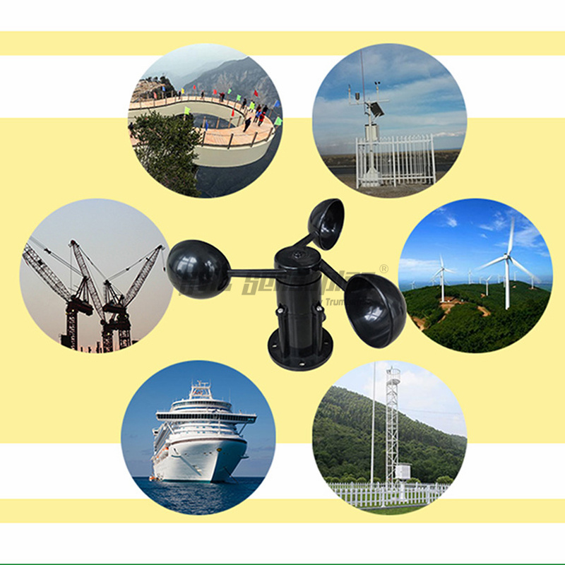 Trumsense STTWS122415C Wind Speed Cup Wind Velocity Sensor DC 12 to 24V Power 1 to 5V Output