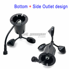 Trumsense STTWS930420 Anemometro 3 tazze Sensore di velocità del vento Alimentazione da 9 a 30 V Uscita di corrente da 4 a 20 mA Misuratore di velocità del vento Conforme alla guida CIMO di WMO