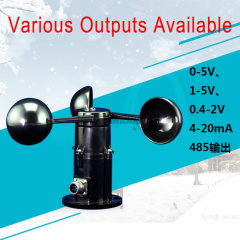 Trumsense STTWS122415C Wind Speed Cup Wind Velocity Sensor DC 12 to 24V Power 1 to 5V Output Suitable for Harsh Working Environment