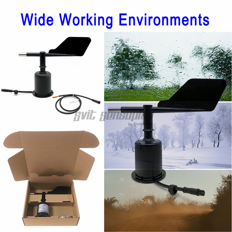 Trumsense STTWD930485 9 to 30 V Power RS485 Modbus Output Wind Direction Sensor Compliant with the CIMO Guide of WMO With High Precision and Strong Lightning Resistance