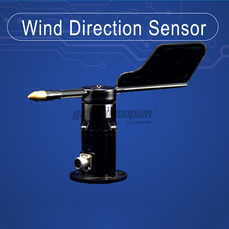 Anémoscope Trumsense STTWD1224420C avec capteur de direction de flux d'air en polycarbonate, alimentation 12-24 V, sortie 4-20 mA, haute précision, pour environnements difficiles.