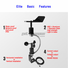 Sensor integrado de velocidade e direção do vento Trumsense STTWSWDI515C, com fonte de alimentação DC 5V e saída de 1 a 5V. Utilizado em meteorologia, oceanos, meio ambiente e aeroportos. Frete grátis.