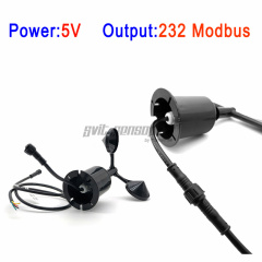 Trumsense STTWS5232 RS232 출력 풍속 센서 DC 5V 전원 공급 장치 폴리카본 소재 방수 Design3 컵 농업 또는 소규모 기상 관측소용 풍속 센서