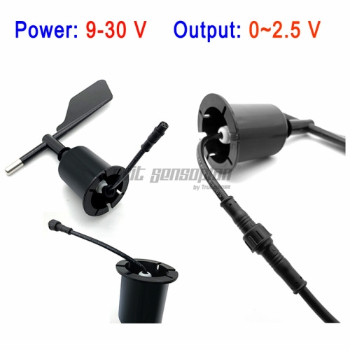 Trumsense STTWD930025 0.2 to 5V Voltage Output DC 9 to 30V Power Supply 360 Degree Wind Direction Sensor Wind Direction Meter Compliant with the CIMO Guide of WMO