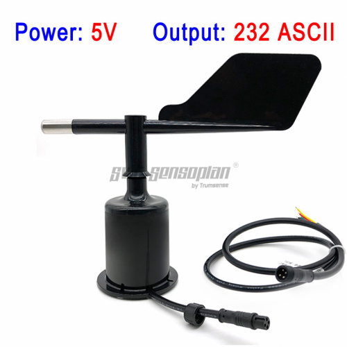 Trumsense STTWD5232A Wind Direction Sensor DC 5V Power Supply RS232 ASCII Ouput Uses a Precision Angle Sensor Compliant with the CIMO Guide of WMO