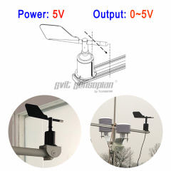 Trumsense STTWD505 360 Degree Wind Direction Sensor DC 5V Power Supply 0 to 5V Voltage Signal Output Compliant with the CIMO Guide of WMO and Good Linearity