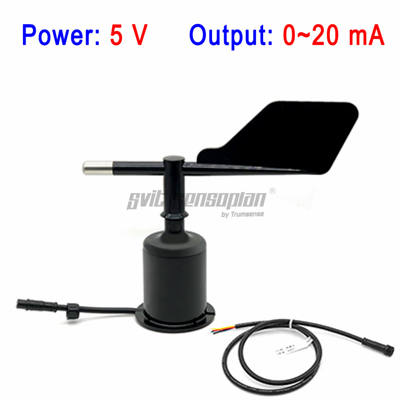 Trumsense STTWD5020 Current Signal Output Wind Direction Sensor 0 to 20mA Output DC 5V Power Supply Used for Meteorology, Oceans, Environment, Airports, Ports