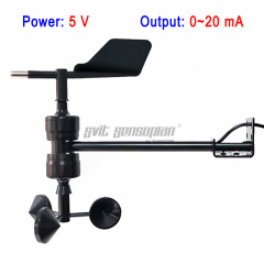 Trumsense STTWSWDI5020T DC 5V Power 0 to 20mA Output Integrated T Type Wind Speed and Wind Direction Sensor with Water Proof Design