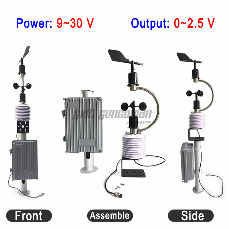 Trumsense STTWSWDI930025C Integrated Wind Speed and Direction Sensor 9 to 30V Power 0.2 to 5V Output Used for Meteorological Monitoring Made of Polycarbon Material