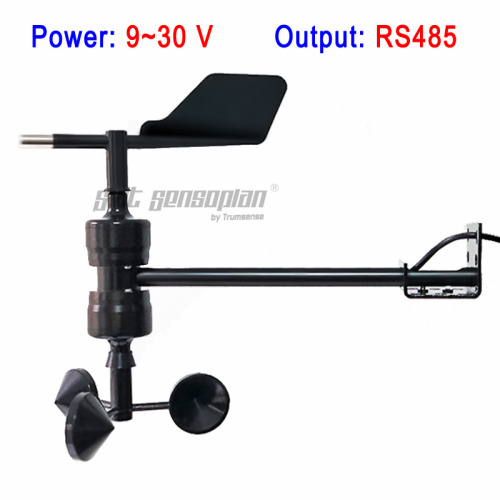 Trumsense STTWSWDI930485T T Shape Integrated Wind Speed and Direction Sensor 9 to 30V Power Supply RS485 Output Apply for Ocean Forestry Water Conservancy and Science Research