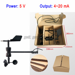 Trumsense STTWSWDI5420T 4 to 20mA Current Output Integrated T Shape Wind Speed And Direction Sensor DC 5V Power Supply Used for Greenhouse