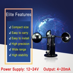 Trumsense STTWS1224420C 4 to 20 mA Current Signal Output Wind Velocity Sensor 12 to 24V Power Supply With High Strength and Precision for Meteorology Station