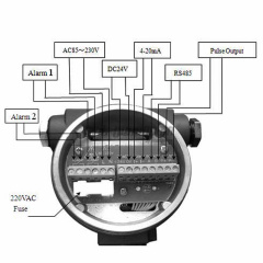 Trumsense DN150 SS304 STTTMFMDN150 Тепловой массовый расходомер 24 В постоянного тока, мощность от 4 до 20 мА и выход RS485 Modbus для отображения температуры природного газа