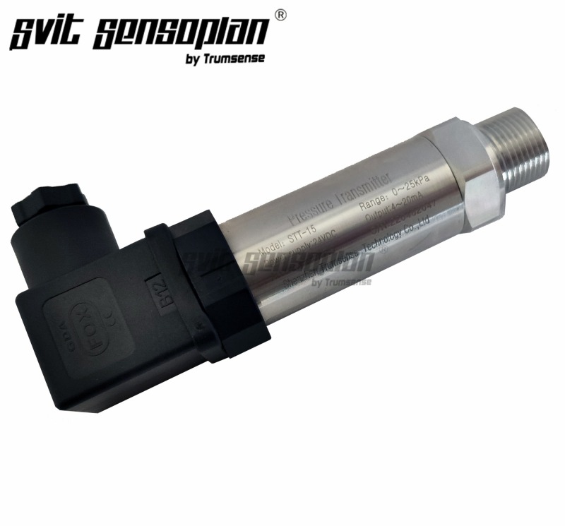 Trumsense STT-15 Diffusion Silicon Pressure Transmitter 0 to 25 Kpa Range 24V DC Power 4 to 20mA Output Universal Application