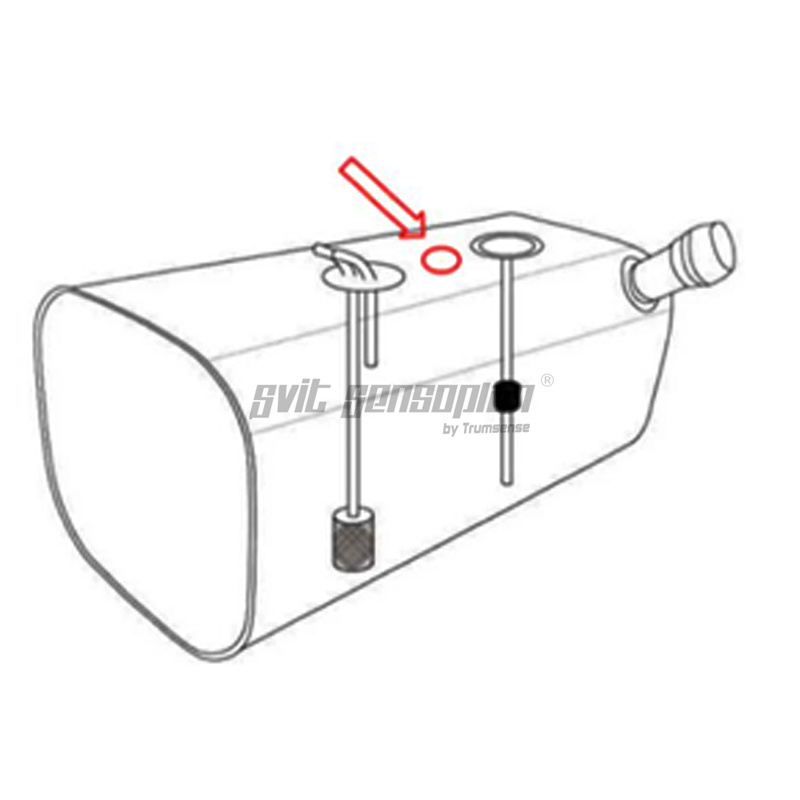 Trumsense Ultrasonic Fuel Level Sensor Fuel Consumption Monitor Installed On Top Of Fuel Tank Of Truck Or Sprinkler Or Fire Truck 0 To 2 Meters RS232 RS485 Analog Output