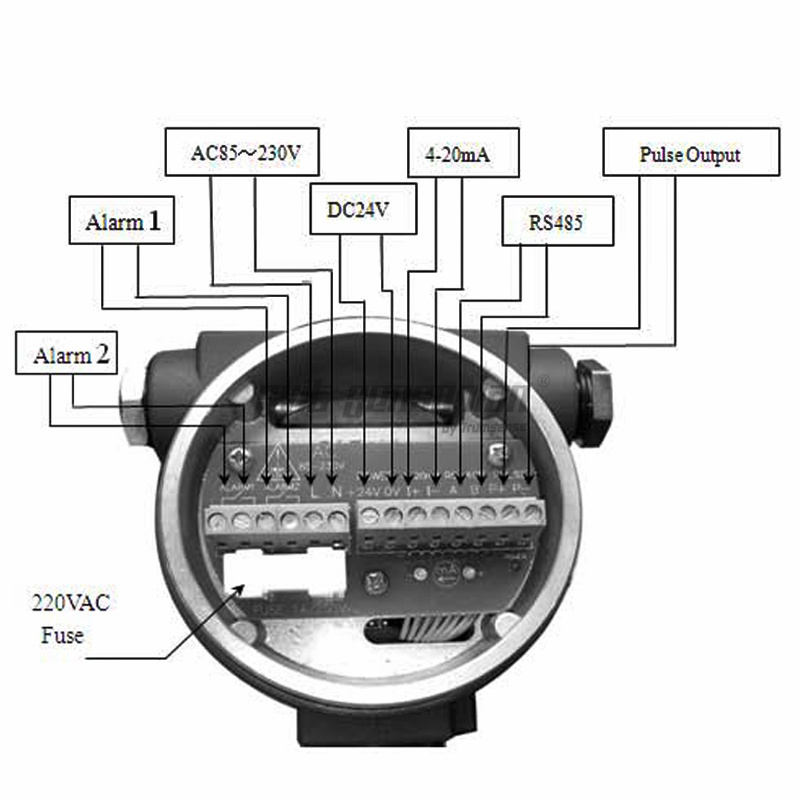 Trumsense DN150 SS304 STTTMFMDN150 Thermal Mass Flow Meter DC 24V Power 4 to 20mA and RS485 Modbus Output for Natural Gas Temperature Display