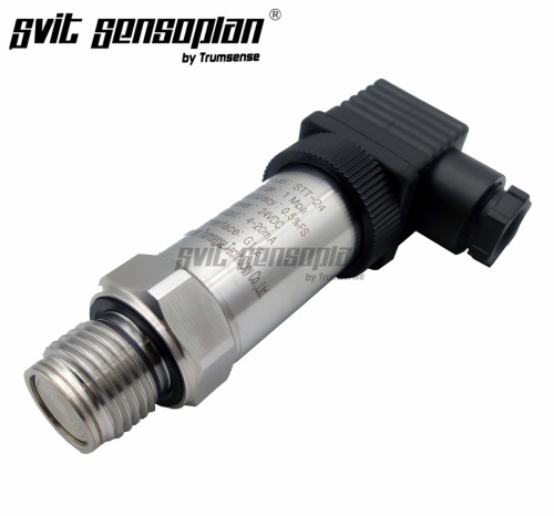 Trumsense STT-24 평면 필름 압력 트랜스미터 1 Mpa 24V DC 전원 4 ~ 20mA 출력 평면 멤브레인 압력 변환기
